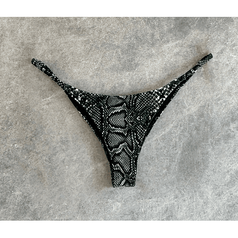 IRIS BOTTOM black snake skin 
