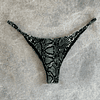 IRIS BOTTOM black snake skin 