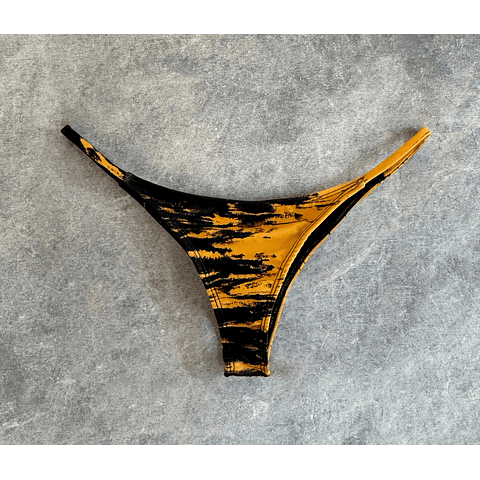 IRIS BOTTOM mustard tie dye