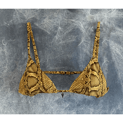 THEA TOP gold snake skin