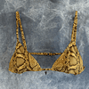 THEA TOP gold snake skin