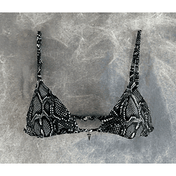 THEA TOP black snake skin 