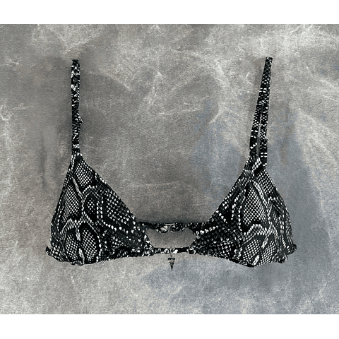 THEA TOP black snake skin 