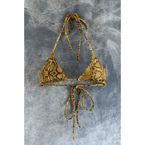 IRIS TOP gold snake skin 
