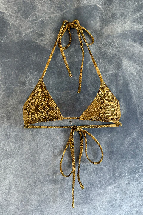 IRIS TOP gold snake skin 
