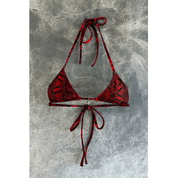 IRIS TOP red snake skin