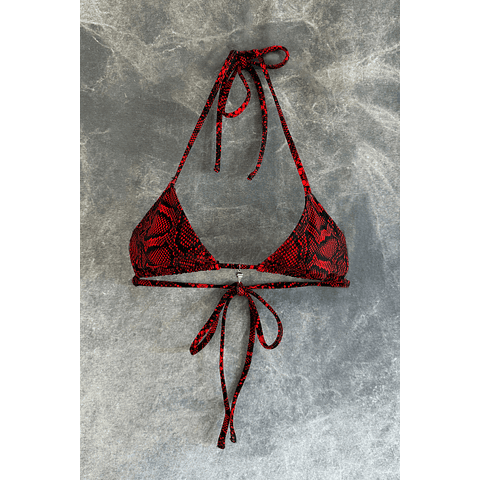 IRIS TOP red snake skin