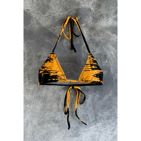 IRIS TOP mustard tie dye