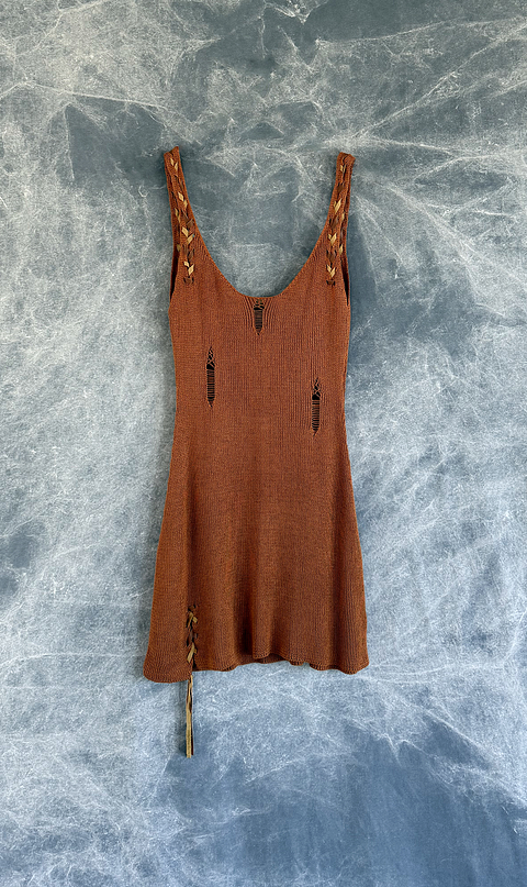 AARYA DRESS terracota