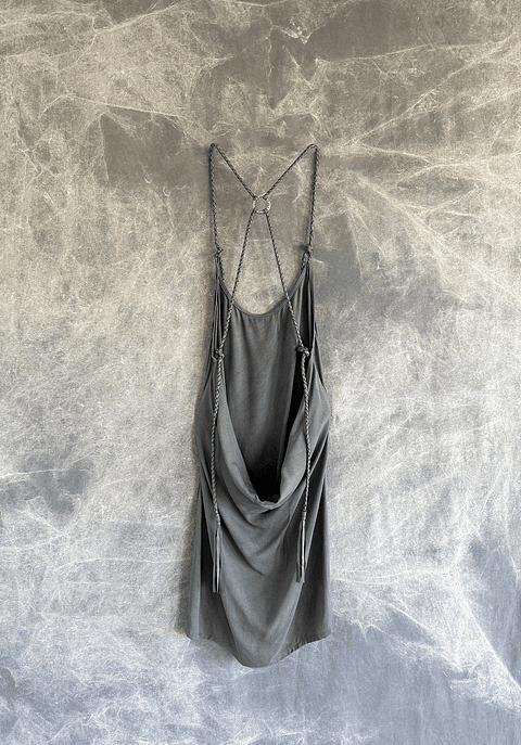 MALIKA SHORT DRESS grey