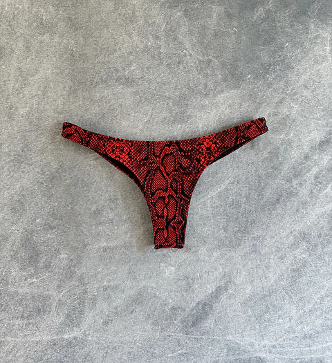 THEA BOTTOM red snake skin  