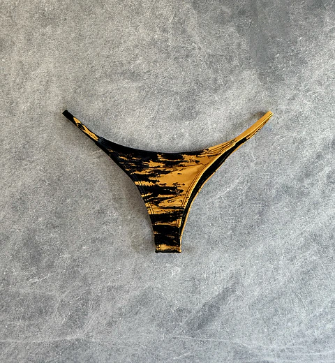 IRIS BOTTOM mustard tie dye