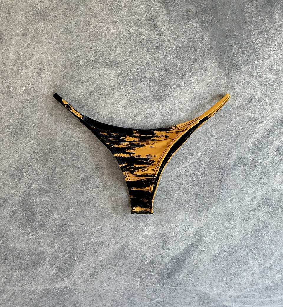IRIS BOTTOM mustard tie dye 1