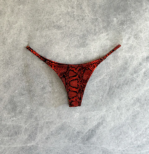 IRIS BOTTOM red snake skin
