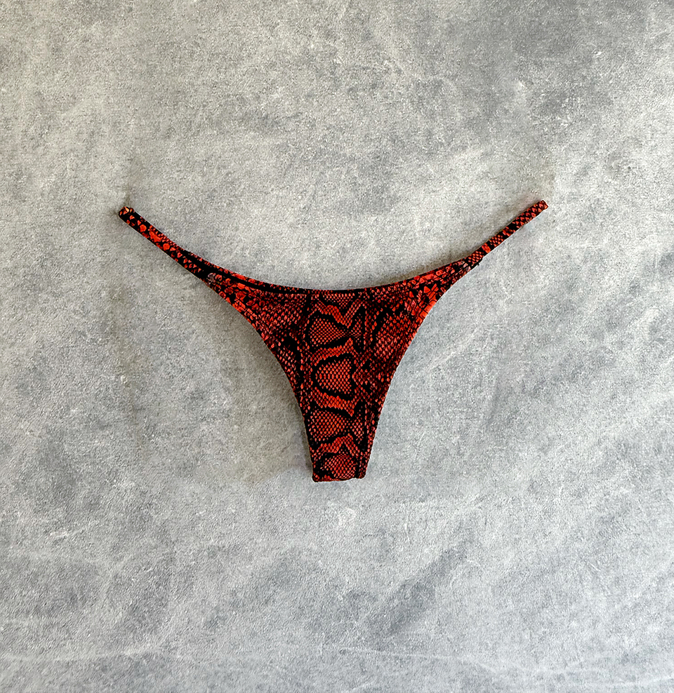 IRIS BOTTOM red snake skin 1