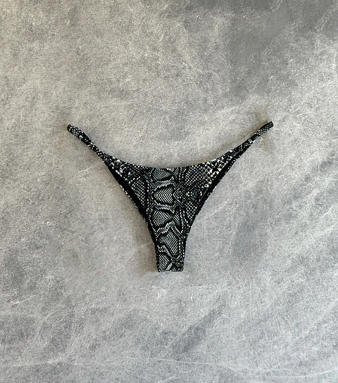 IRIS BOTTOM black snake skin 