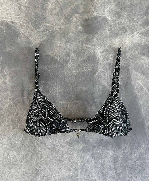 THEA TOP black snake skin 