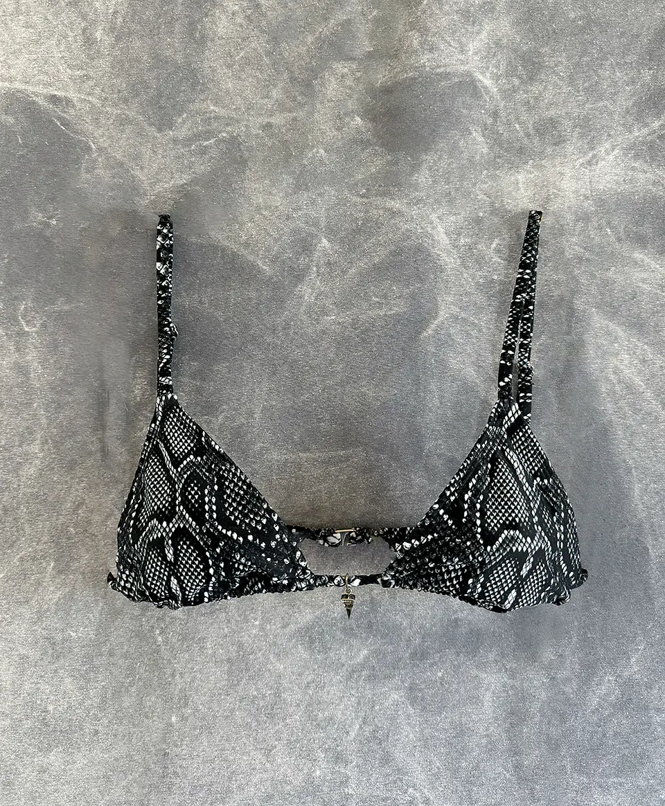 THEA TOP black snake skin  1