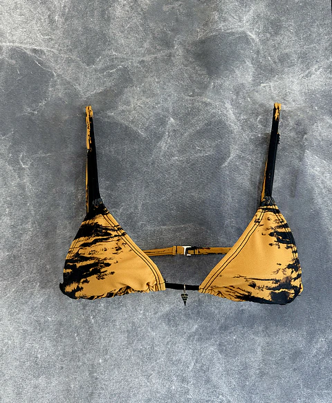 THEA TOP mustard tie dye