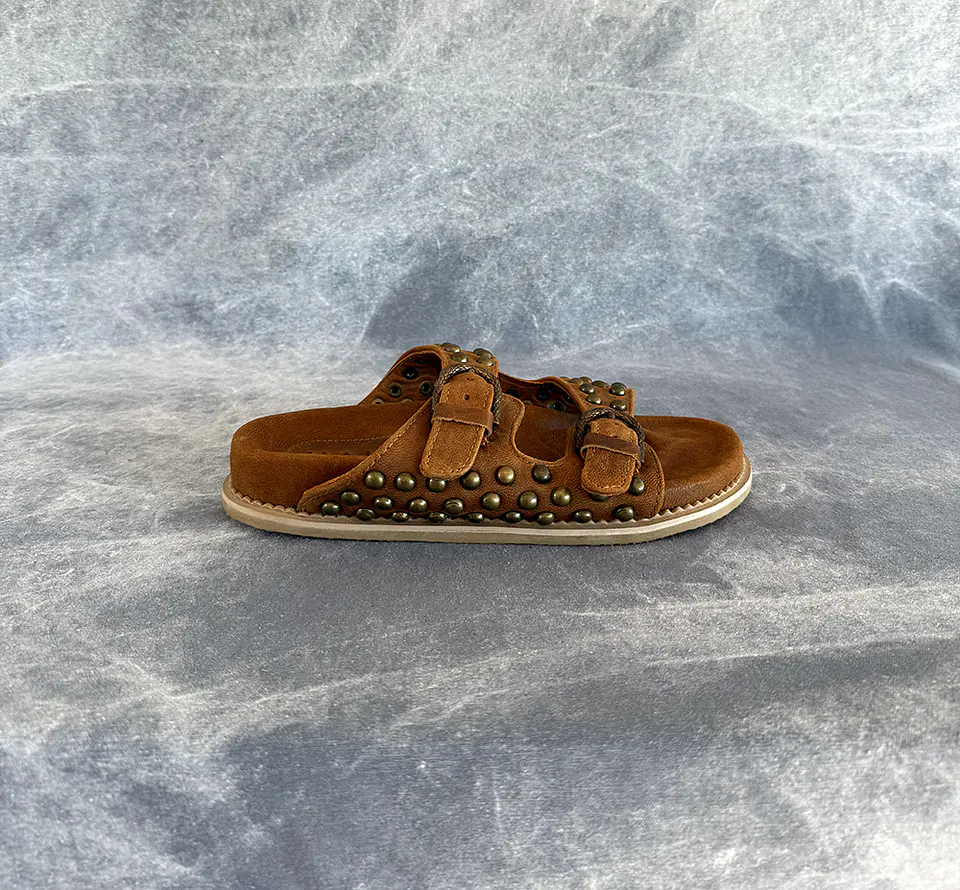 LAYAN SANDALS camel | brass 3