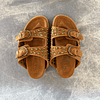 LAYAN SANDALS camel | brass