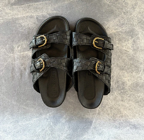 AMAL SANDALS black | brass
