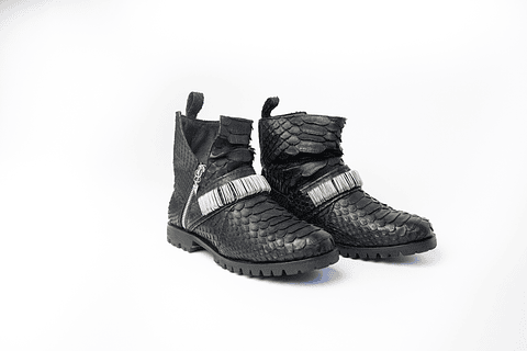 ZANDRA BOOTS black | silver