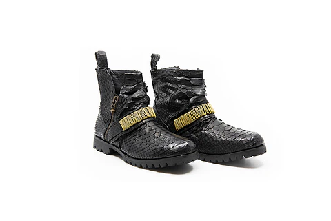 ZANDRA BOOTS black | brass