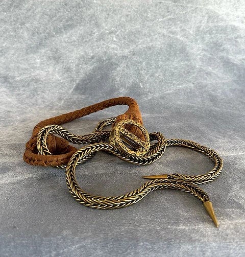 VARYA BELT camel | brass