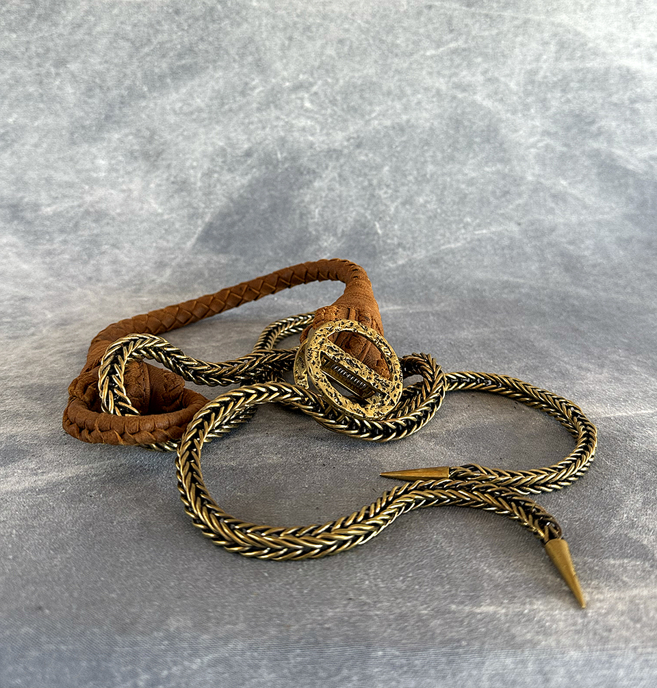 VARYA BELT camel | brass 1