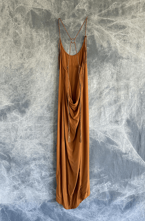 MALIKA LONG DRESS terracota