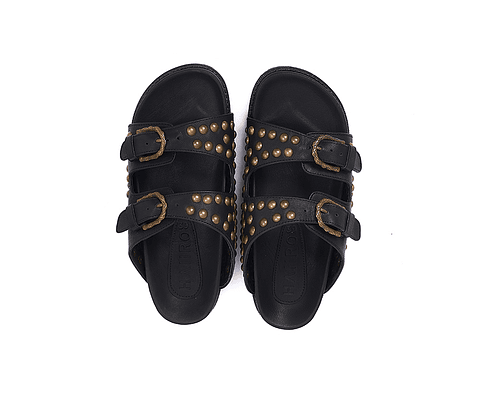 LAYAN SANDALS black | brass
