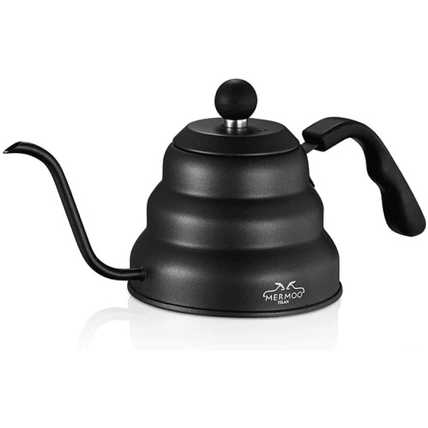 Dispensador Agua Cuello Cisne 1 L Acero Inox Negro 2