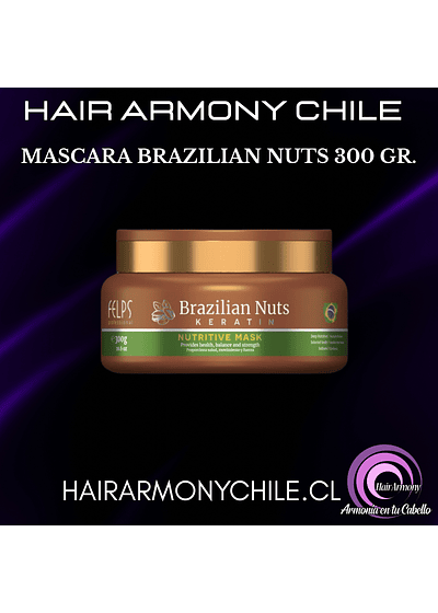 MASCARA BRAZILIAN NUTS 300 GR.