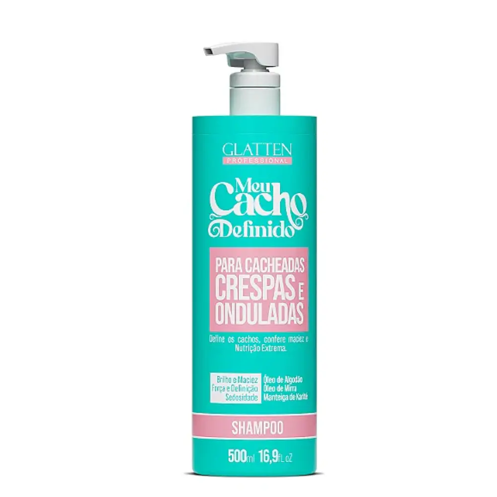SHAMPOO GLATTEN MEU CACHO DEFINIDO 500ML. 
