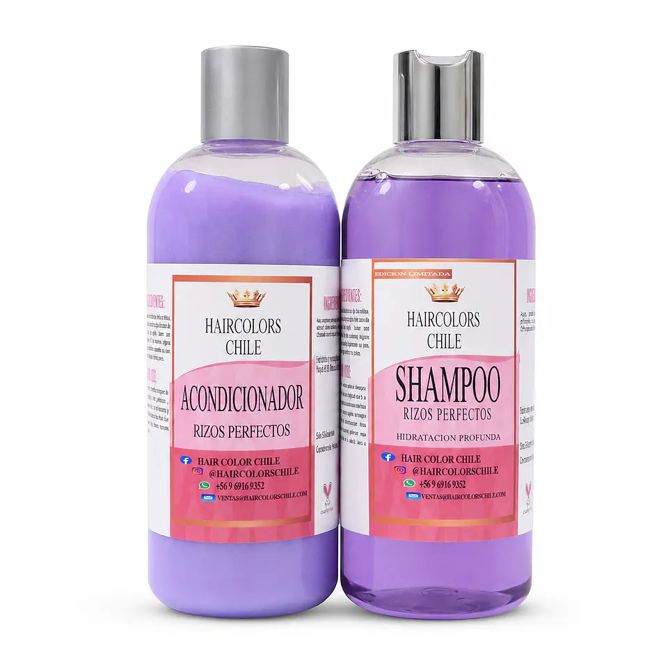 PACK SHAMPOO Y ACONDICIONADOR RULOS PERFECTOS 500ML  1