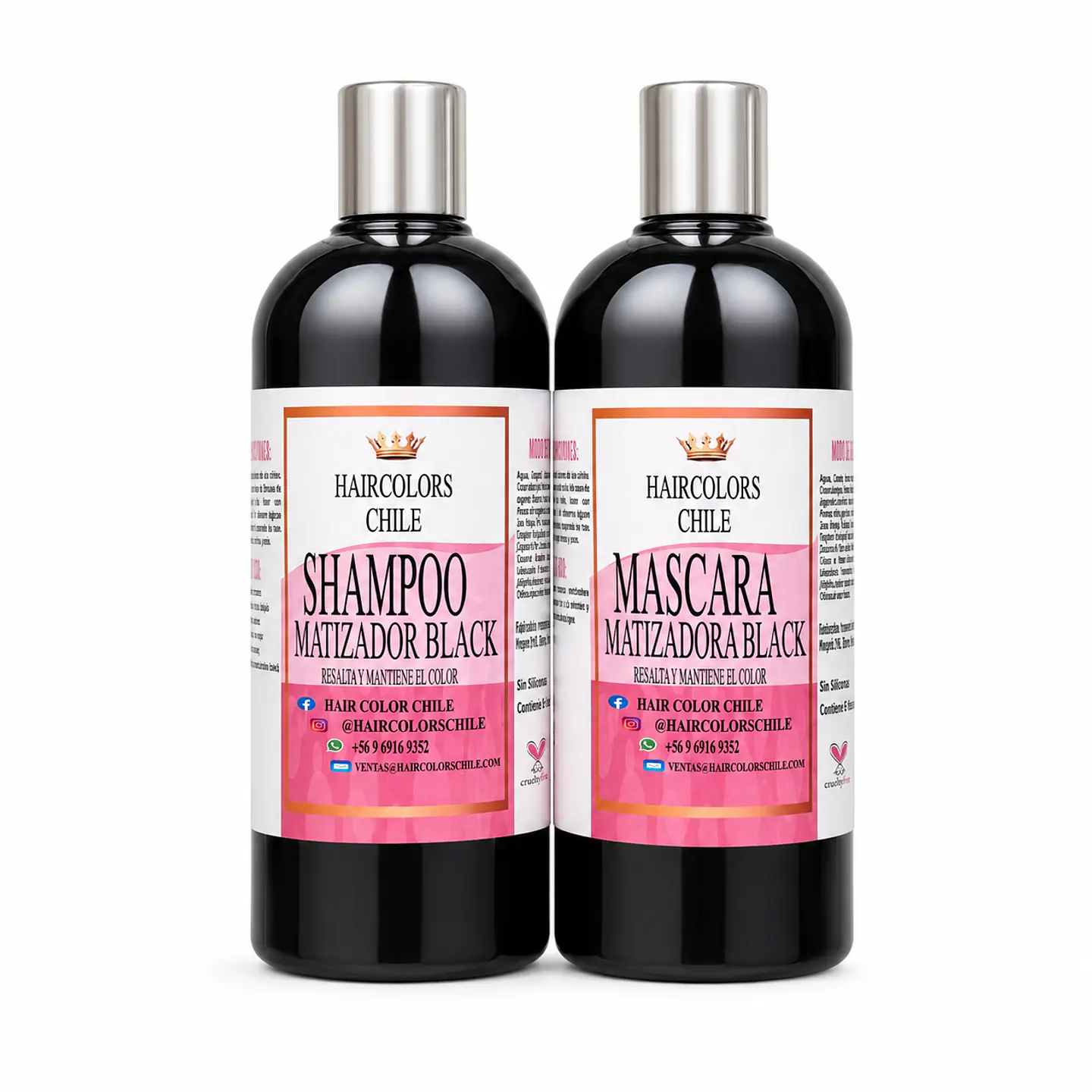PACK SHAMPOO Y MÁSCARA BLACK 500ML  1