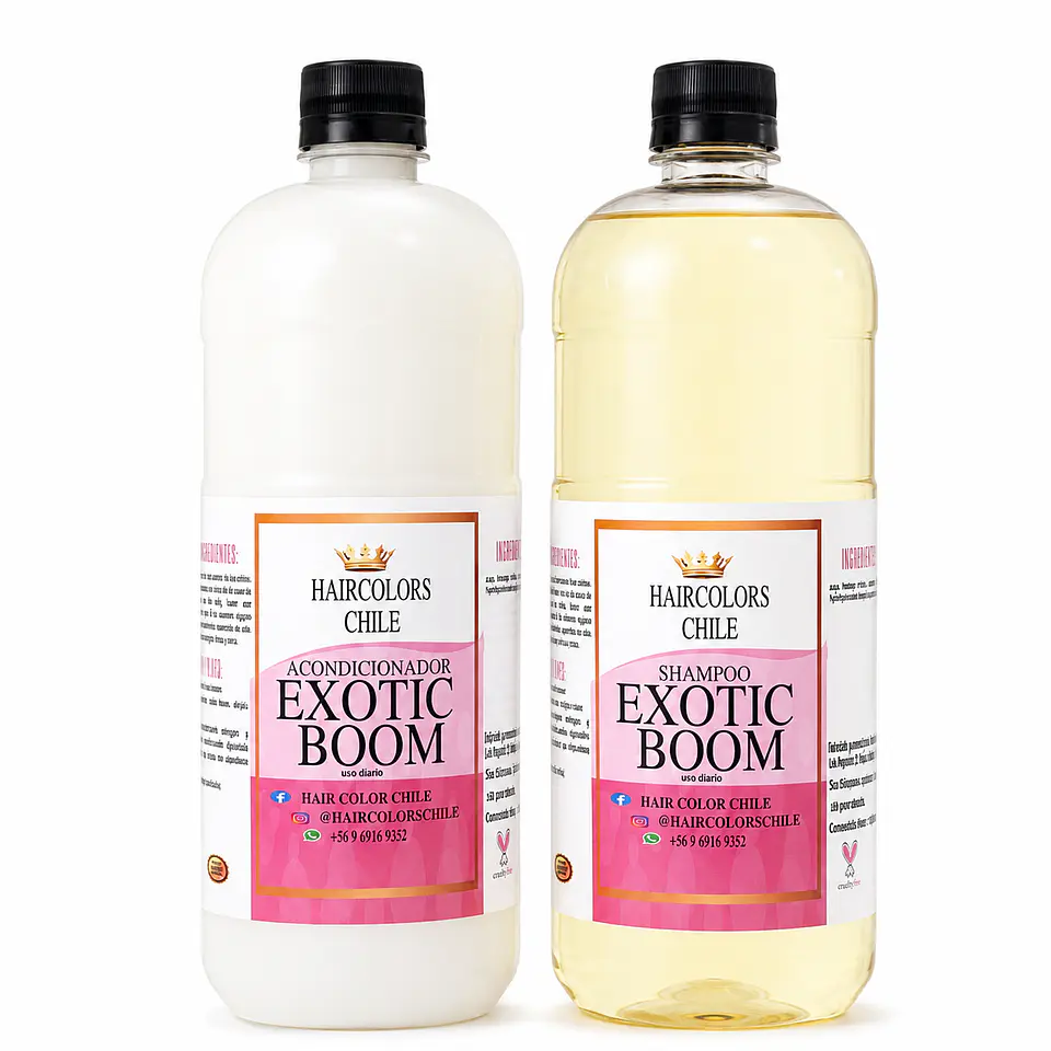 PACK SHAMPOO Y ACONDICIONADOR EXOTIC BOOM LITRO 1