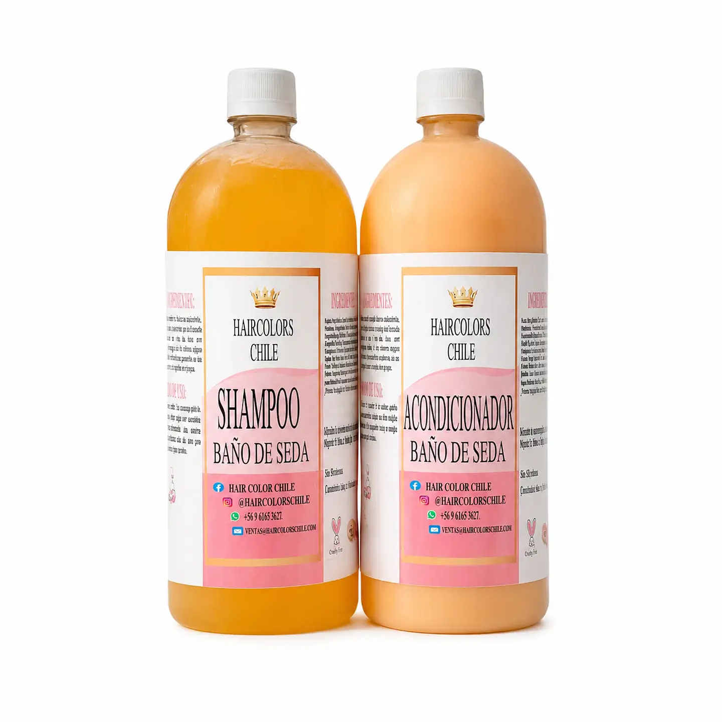 PACK SHAMPOO Y ACONDICIONADOR BAÑO DE SEDA 1000ML 1