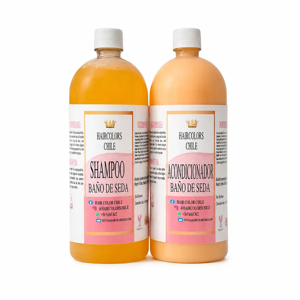 PACK SHAMPOO Y ACONDICIONADOR BAÑO DE SEDA 1000ML 1