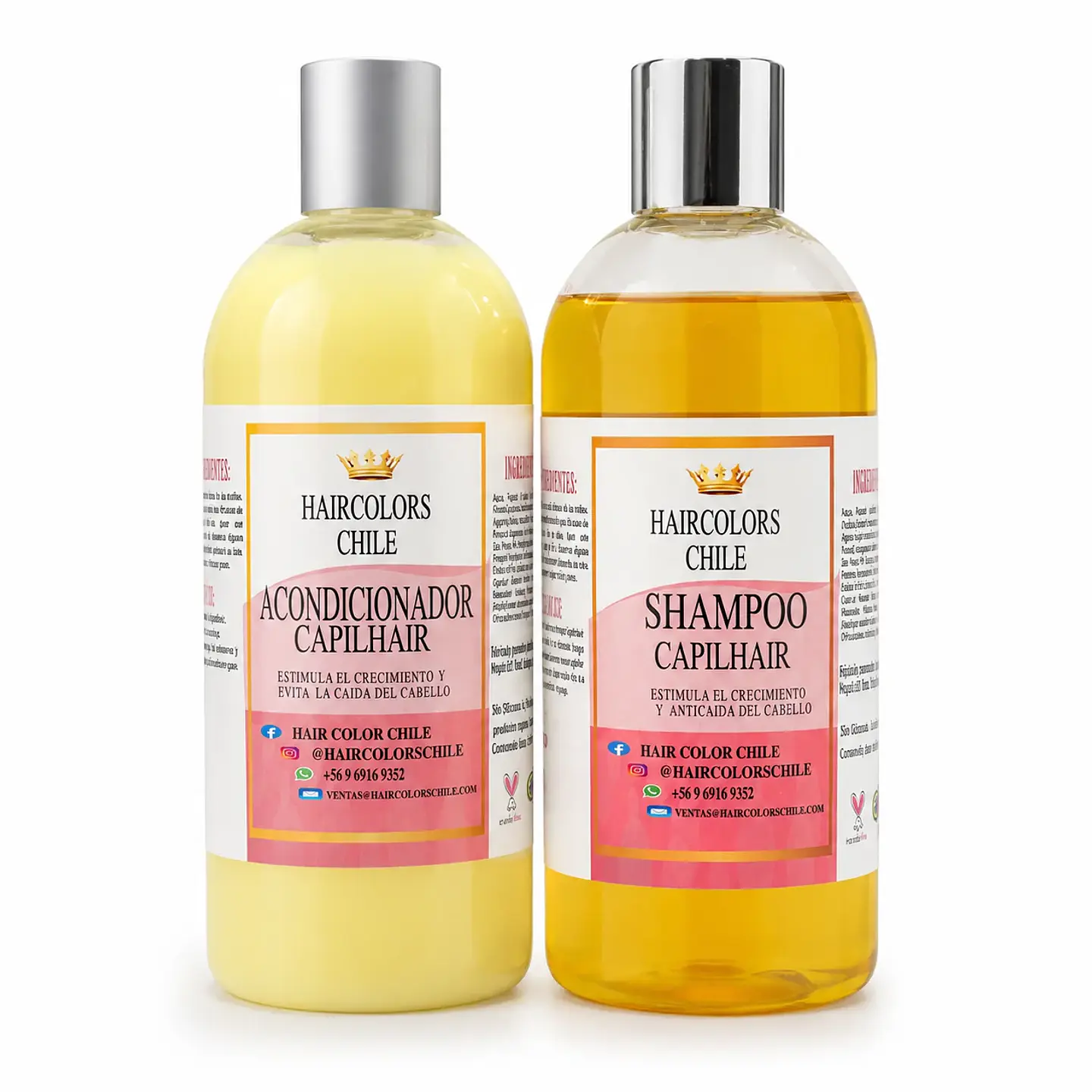 PACK SHAMPOO Y ACONDICIONADOR CAPILHAIR CRECIMIENTO 500ML 1