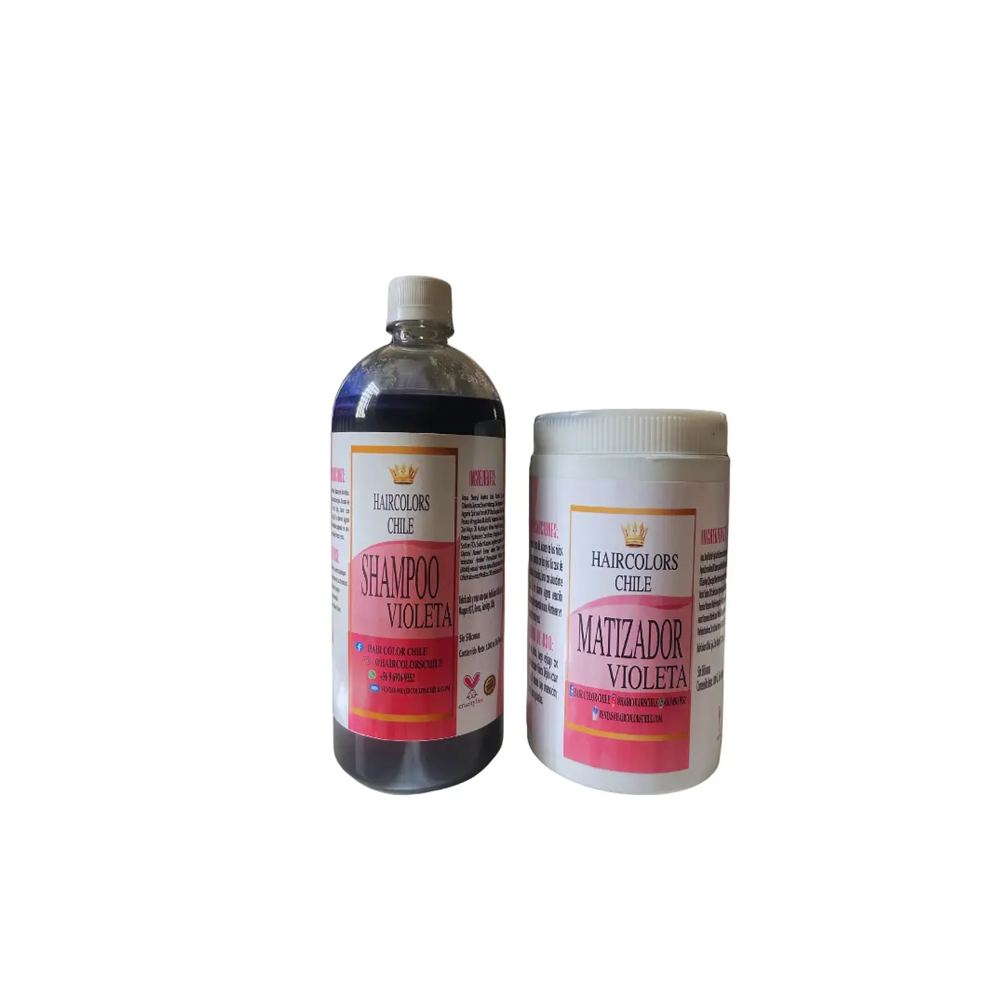 PACK SHAMPOO Y MATIZADOR 100ML VIOLETA  1