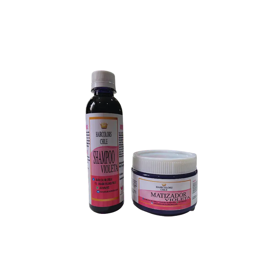 PACK SHAMPOO 250ML Y MATIZADOR 300ML VIOLETA  1