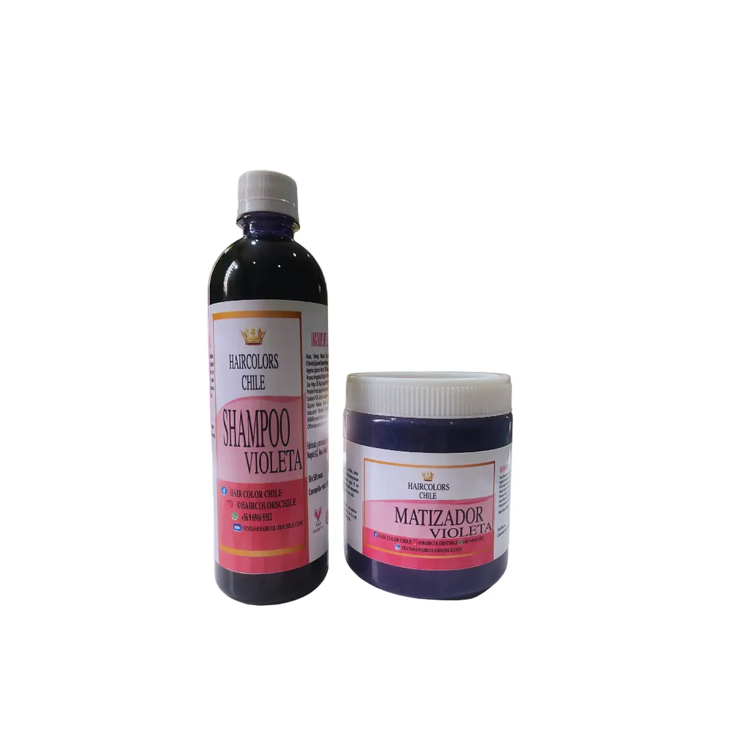 PACK SHAMPOO 500ML Y MATIZADOR 600ML VIOLETA  1