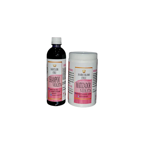 PACK SHAMPOO 500ML Y MATIZADOR 1000ML VIOLETA 