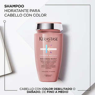 Shampoo para cabello tinturado  Bain Chroma Respect 250ml