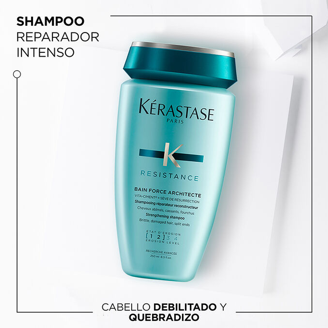 Shampoo Bain reconstrucción  Force Architecte 250 ml 1