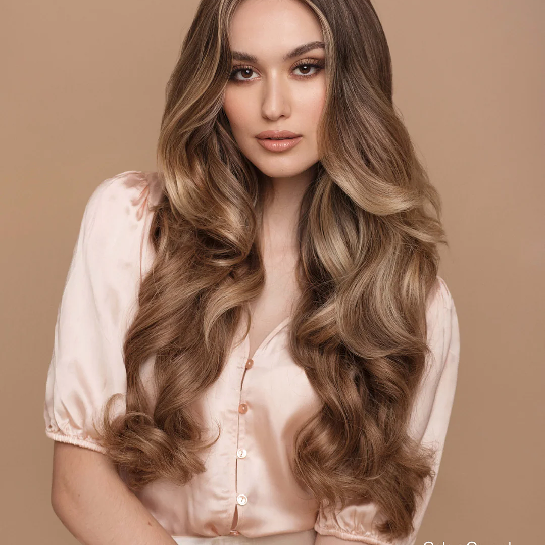 cortina clip 100g color #mix 5.0/9.0 - 50cm cabello liso 1