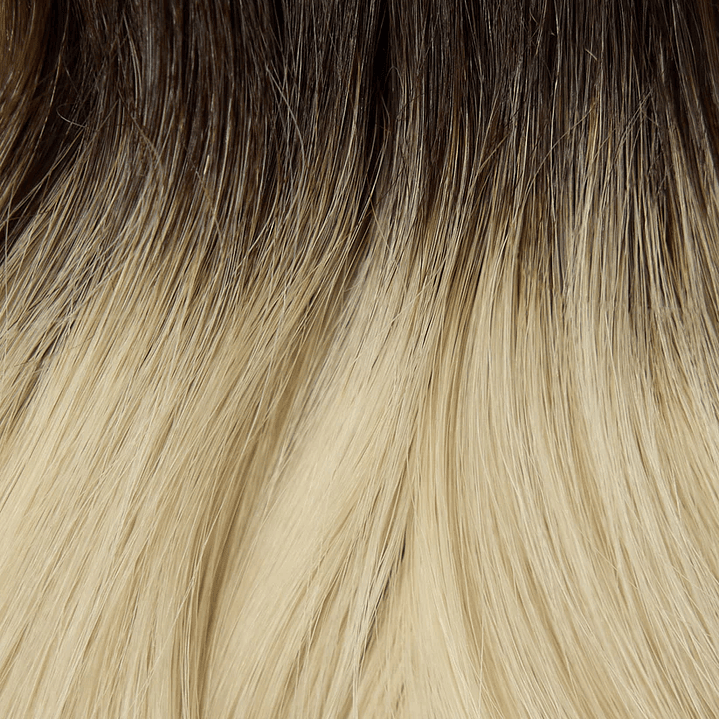 cortina clip 100 g color #balayage 3/12.0 -50cm cabello liso 1