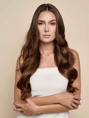 cortina clip 150g color #dubai- 60cm cabello liso